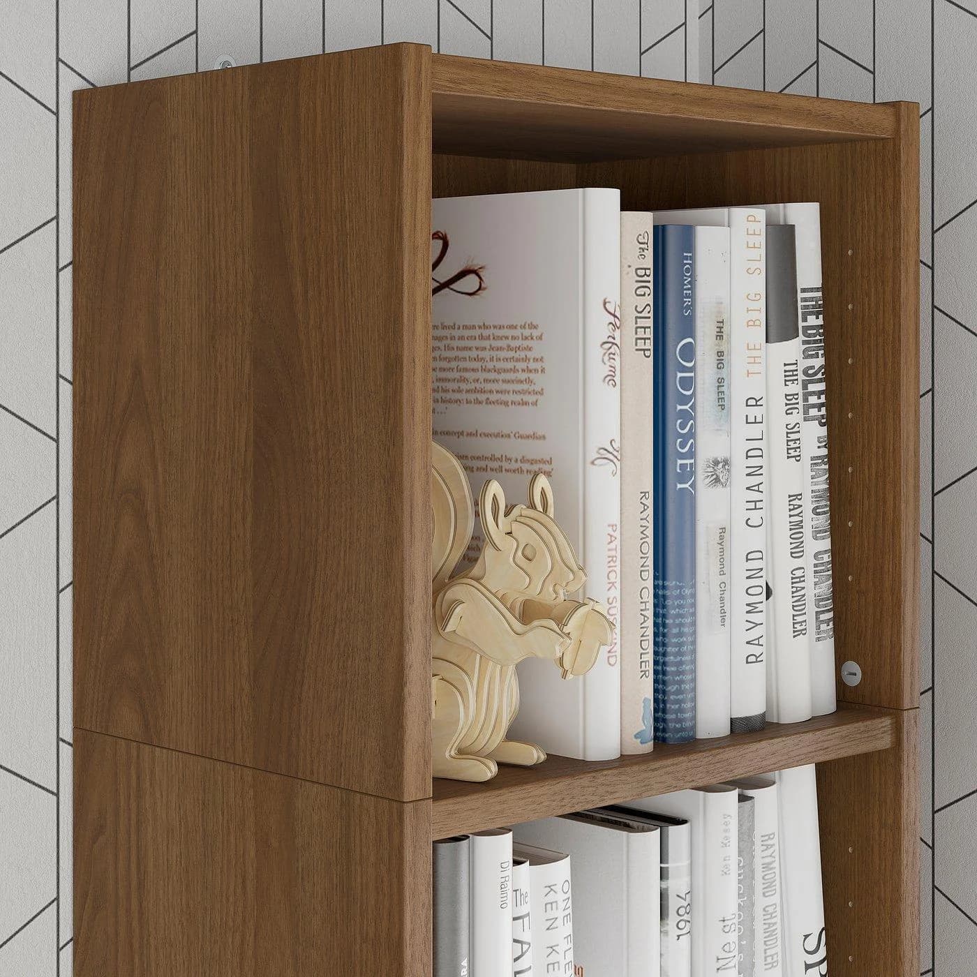 IKEA BILLY Aufsatzregal Braun Nussbaum
