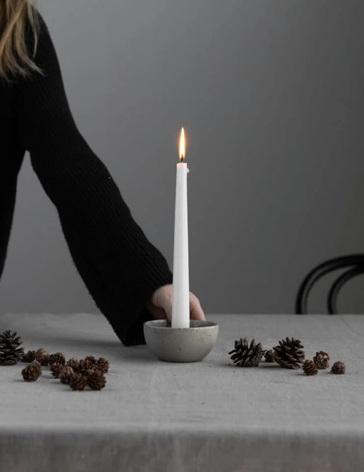 Storefactory Kerzenständer Lidatorp Mini Natur Keramik