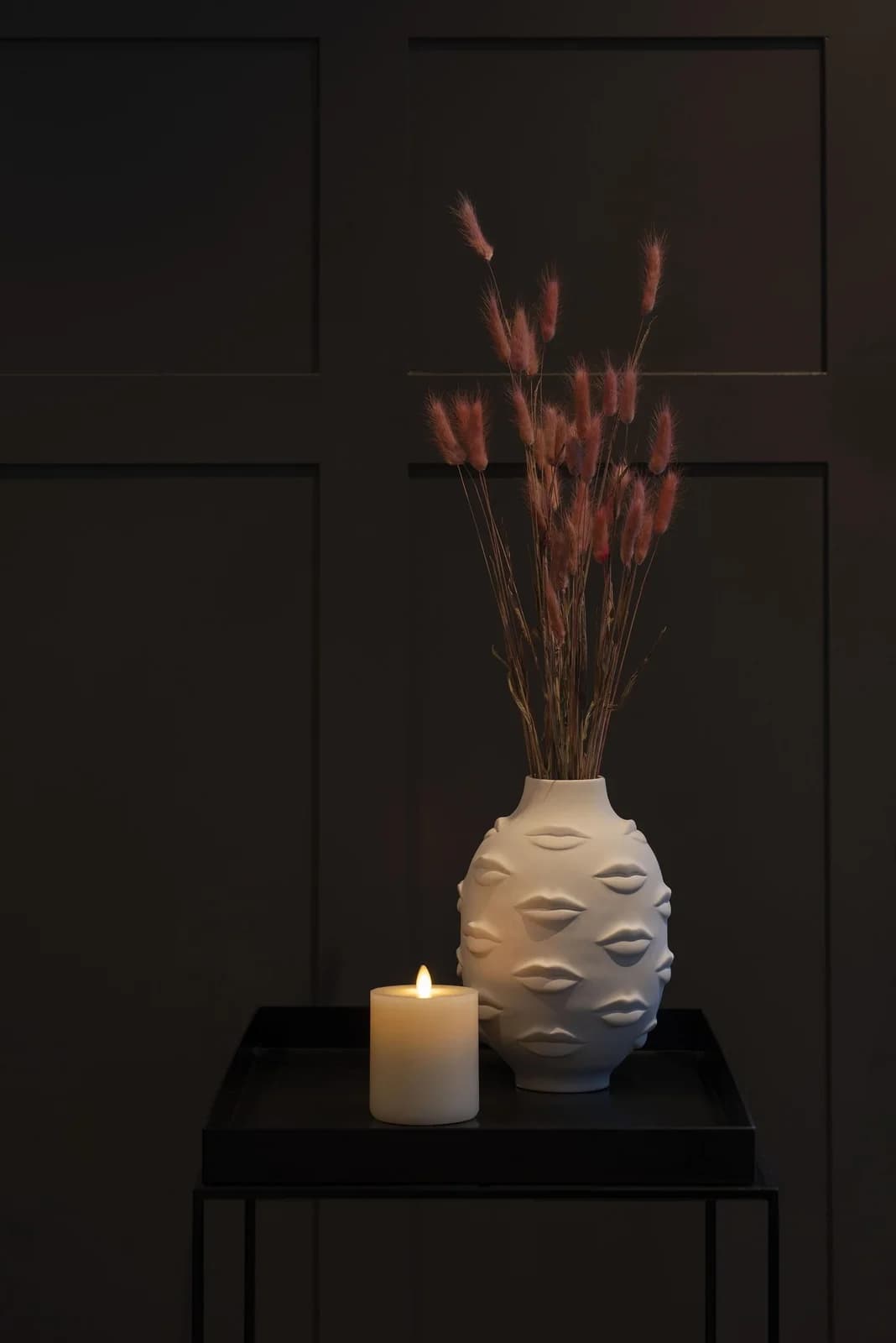 LED-Kerze KONSTSMIDE "Weihnachtsdeko" Cremeweiß 3D Flamme