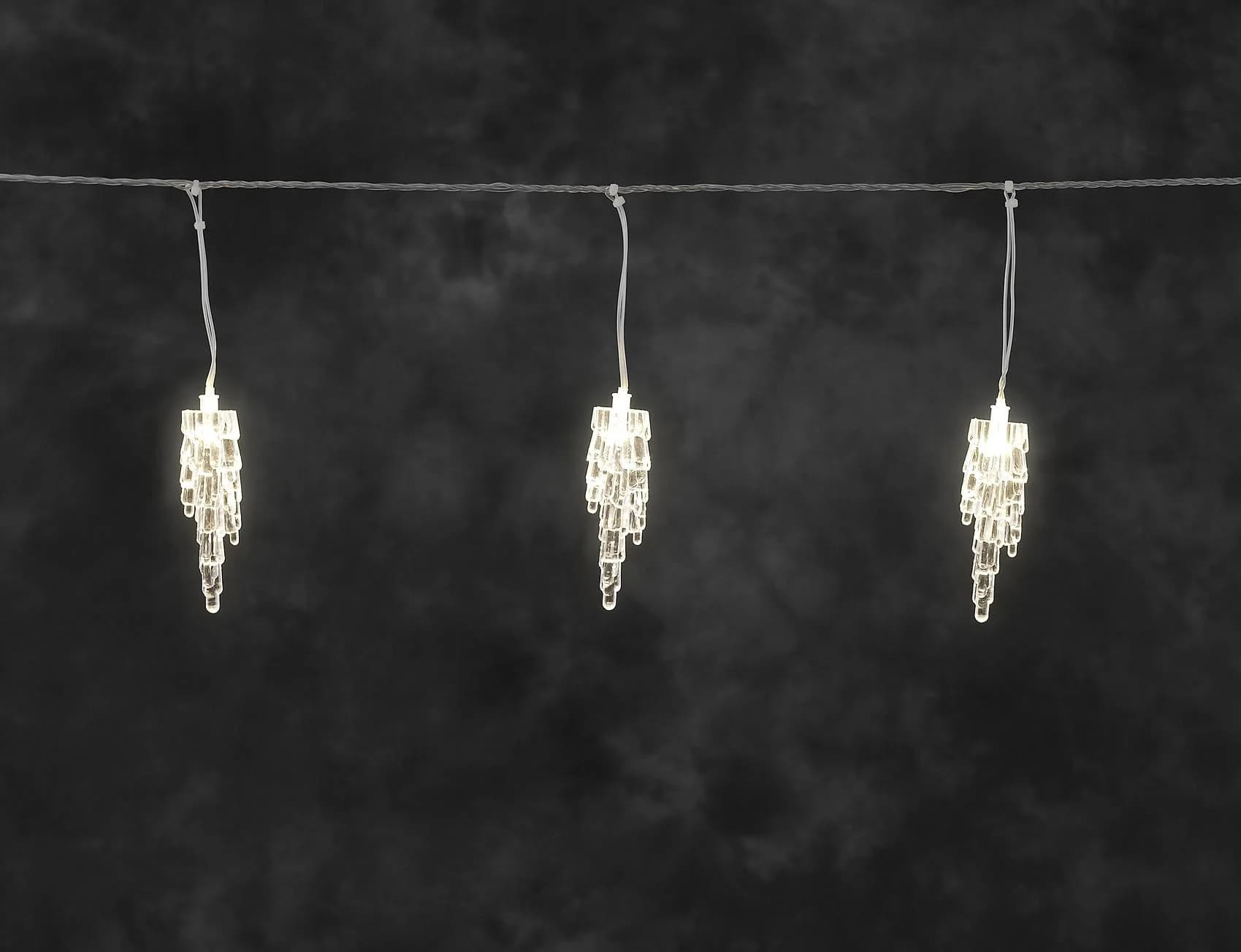 Konstsmide Lichtervorhang Eiszapfen 20 LED Dioden 9m