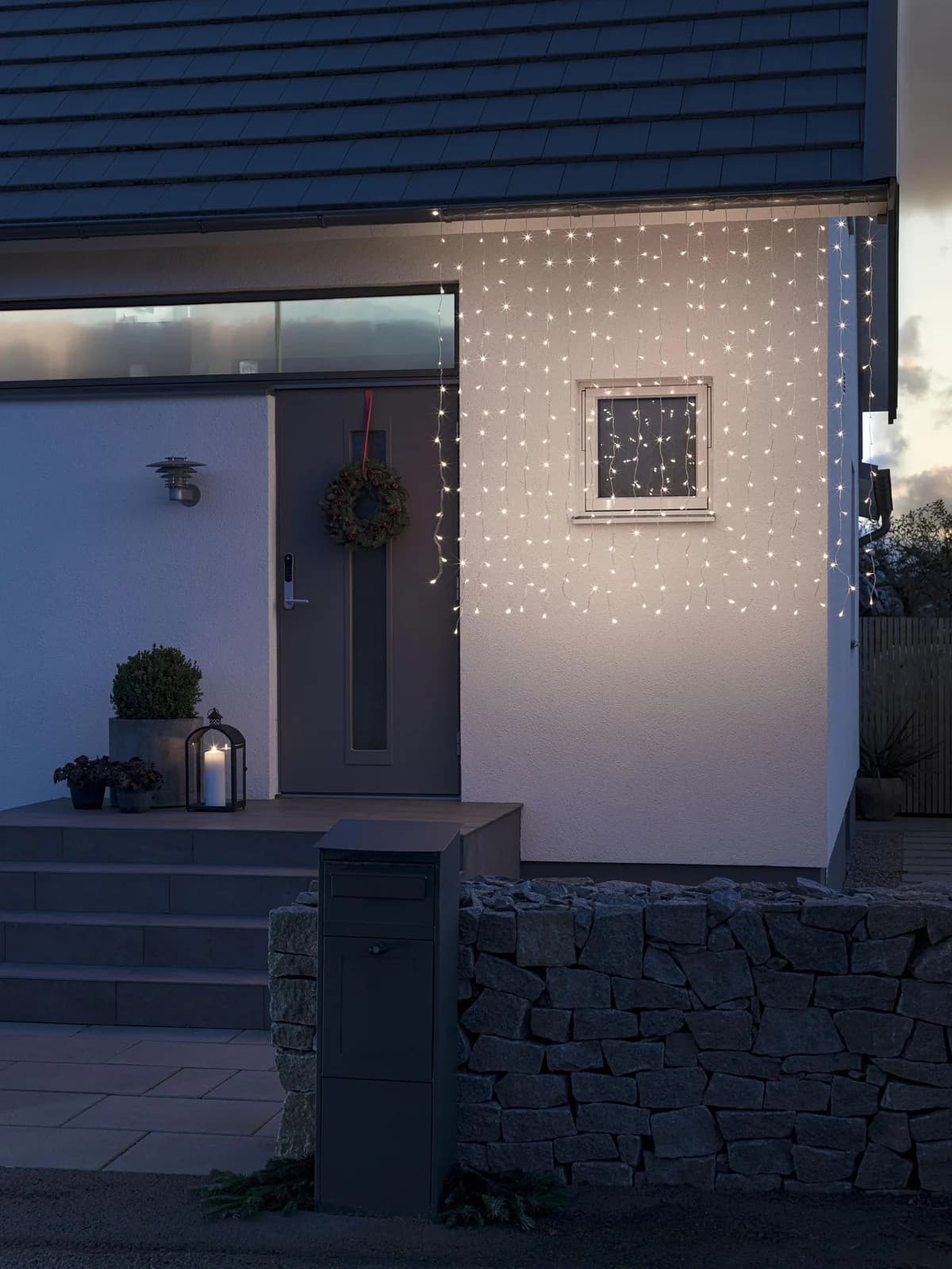 Konstsmide LED-Lichtervorhang 320 Dioden 12m Outdoor
