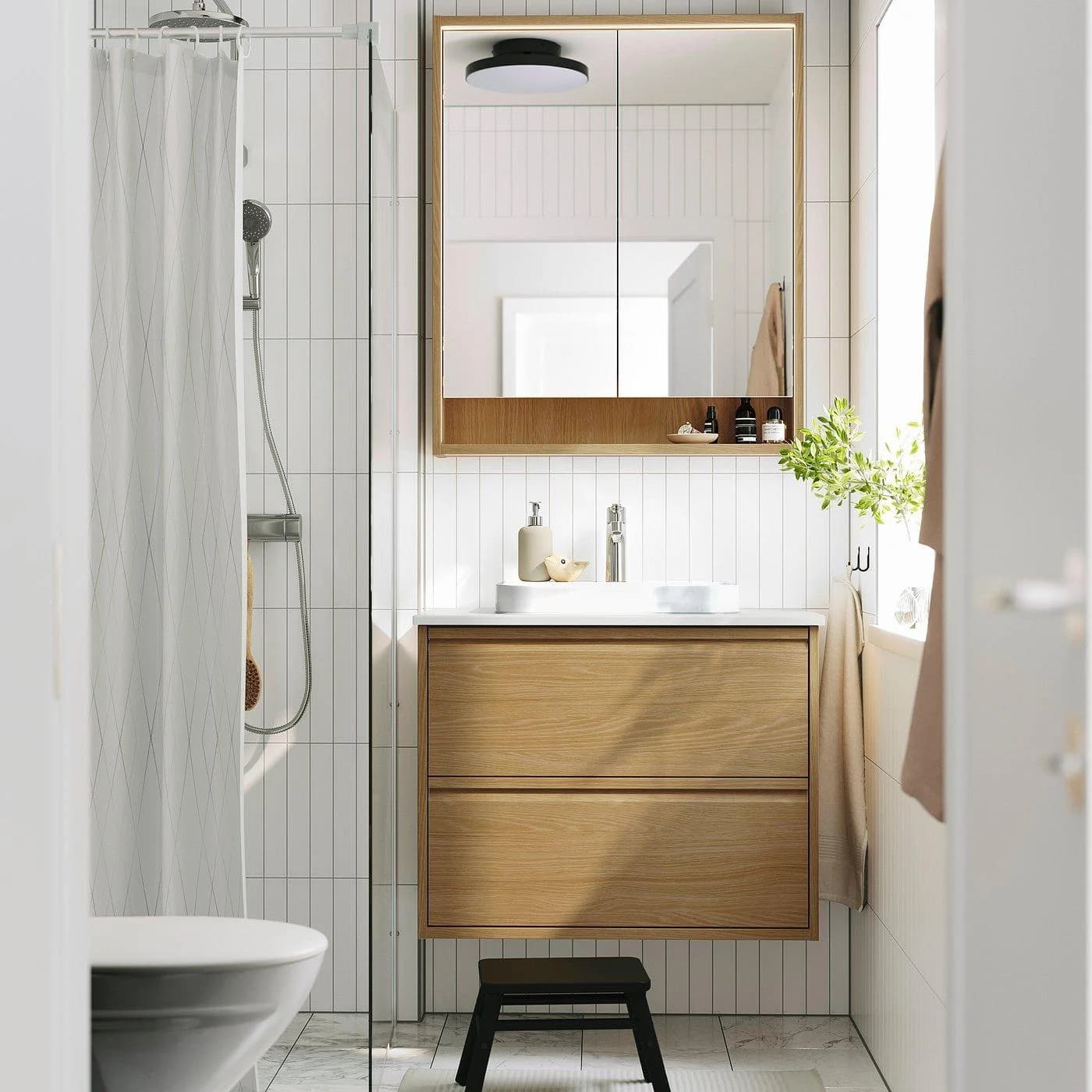ÄNGSJÖN / BACKSJÖN Waschbeckenschrank mit Schubladen