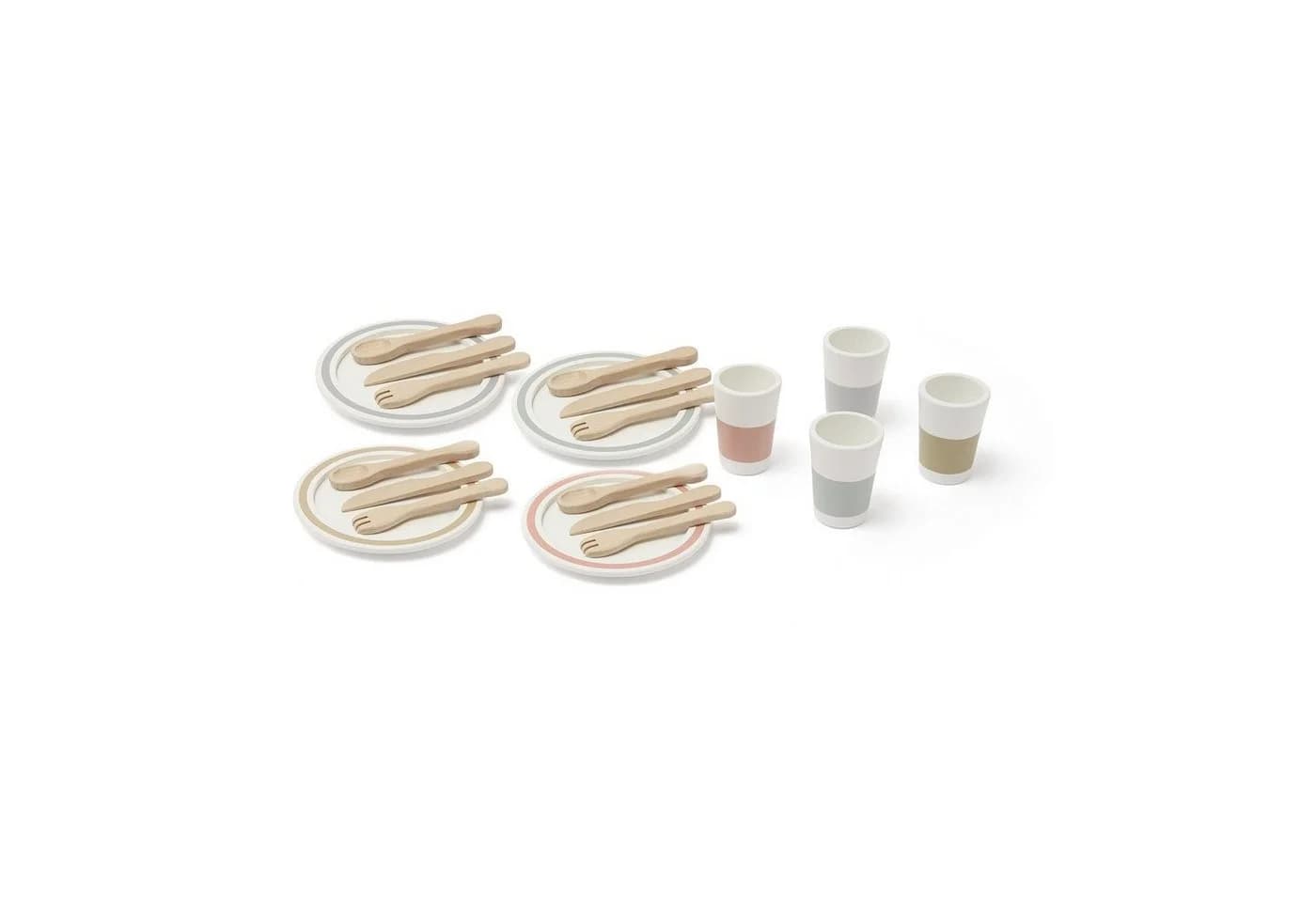 Kids Concept Spielgeschirr Serviceset Kids Bistro Komplett-Set Bunt