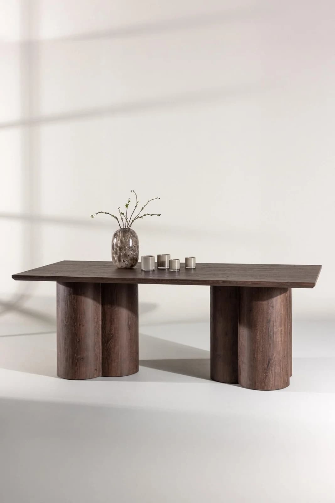 VENTURE HOME Esstisch Olivia rechteckig Mocca MDF Pinie