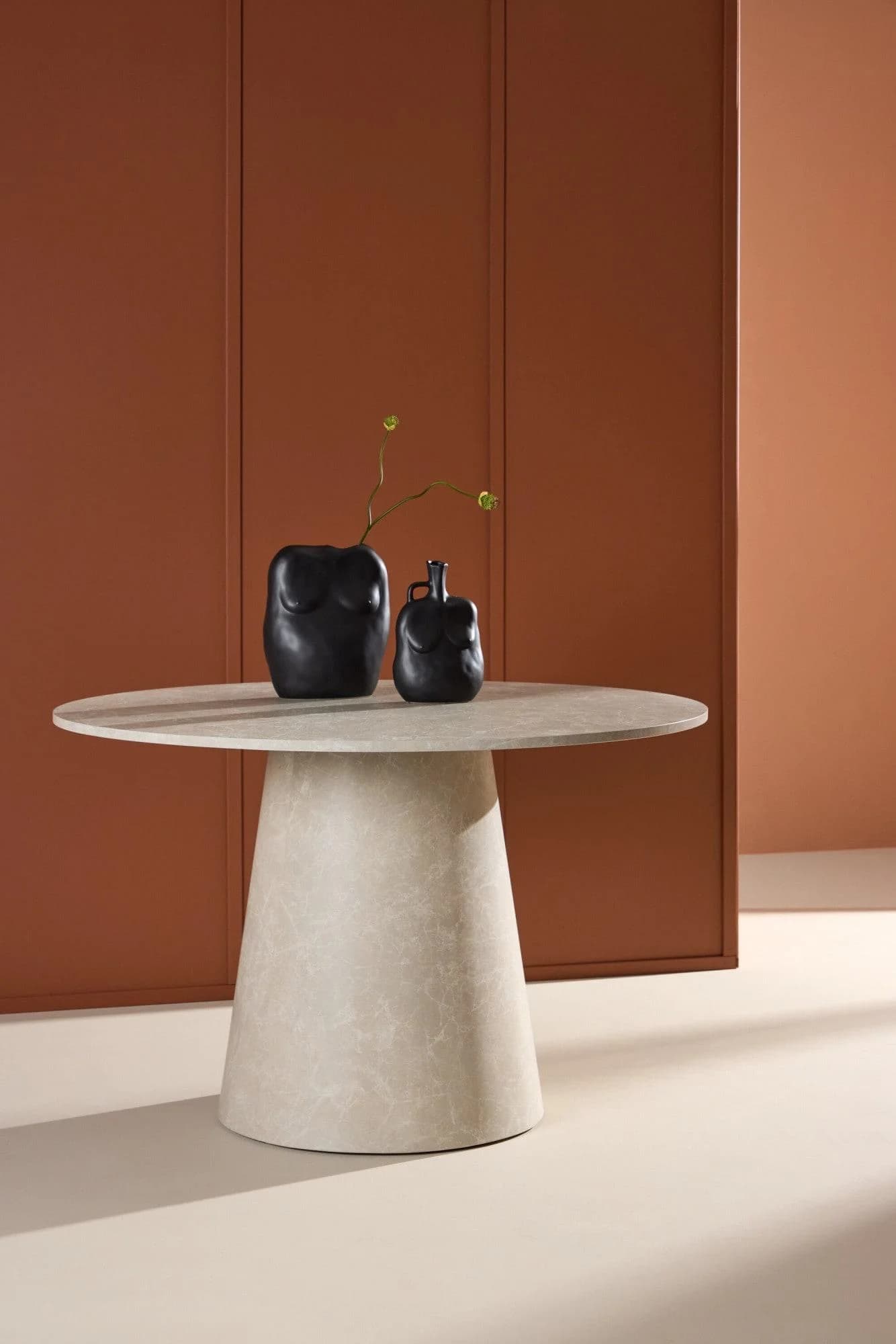 Venture Home Esstisch Lanzo Rund Holzwerkstoff Beige