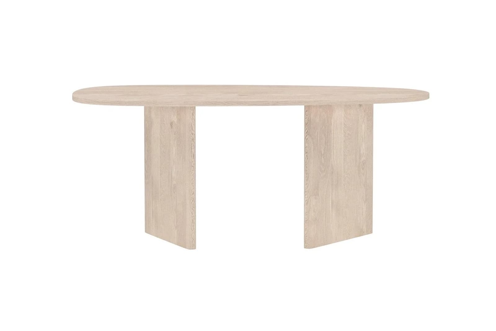 VENTURE HOME Esstisch Grönvik Oval Beige/Braun Skandinavisch