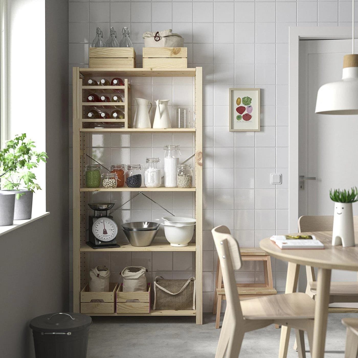 IKEA IVAR Regal Kiefer Massivholz Skandinavisches Aufbewahrungssystem