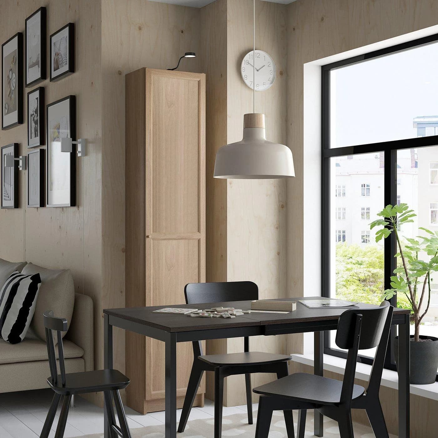 IKEA BILLY / OXBERG Bücherregal mit Türen Eichenachbildung