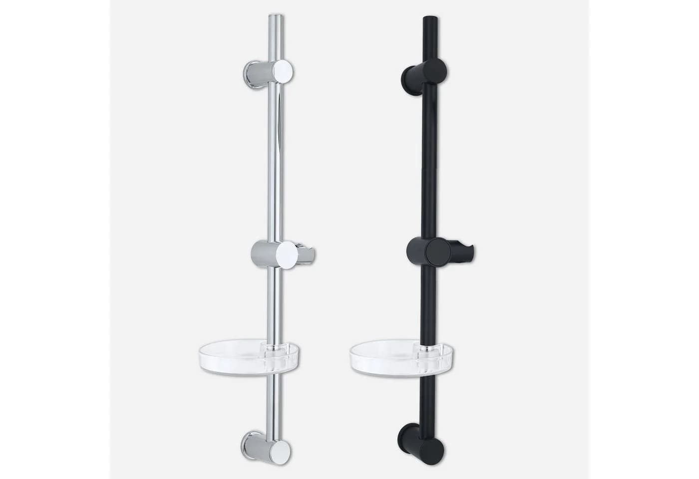 Euroshowers Duschstange FlowFlexi mit Ablage verchromt