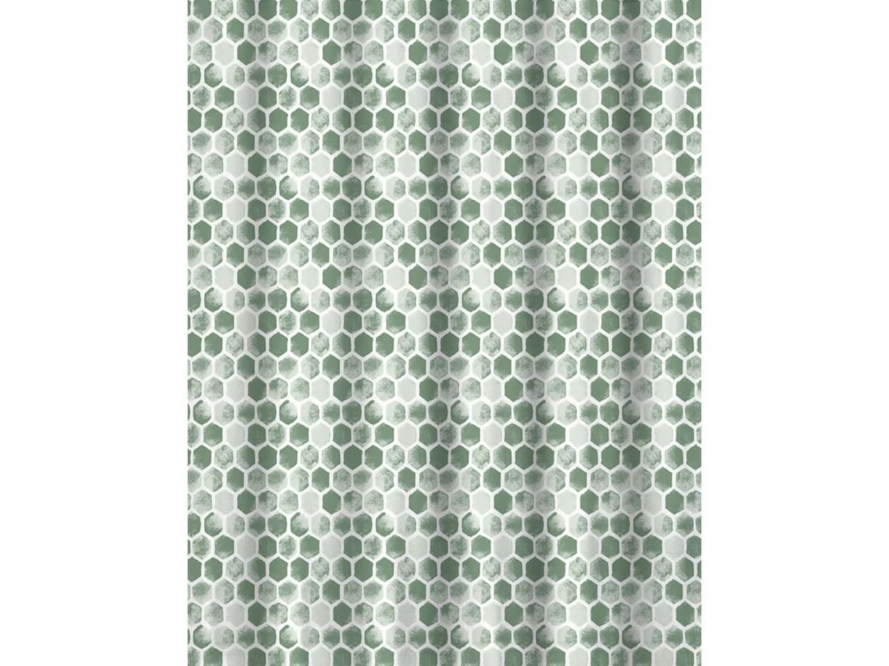Euroshowers Duschvorhang 180x200 cm mit 12 Ringen
