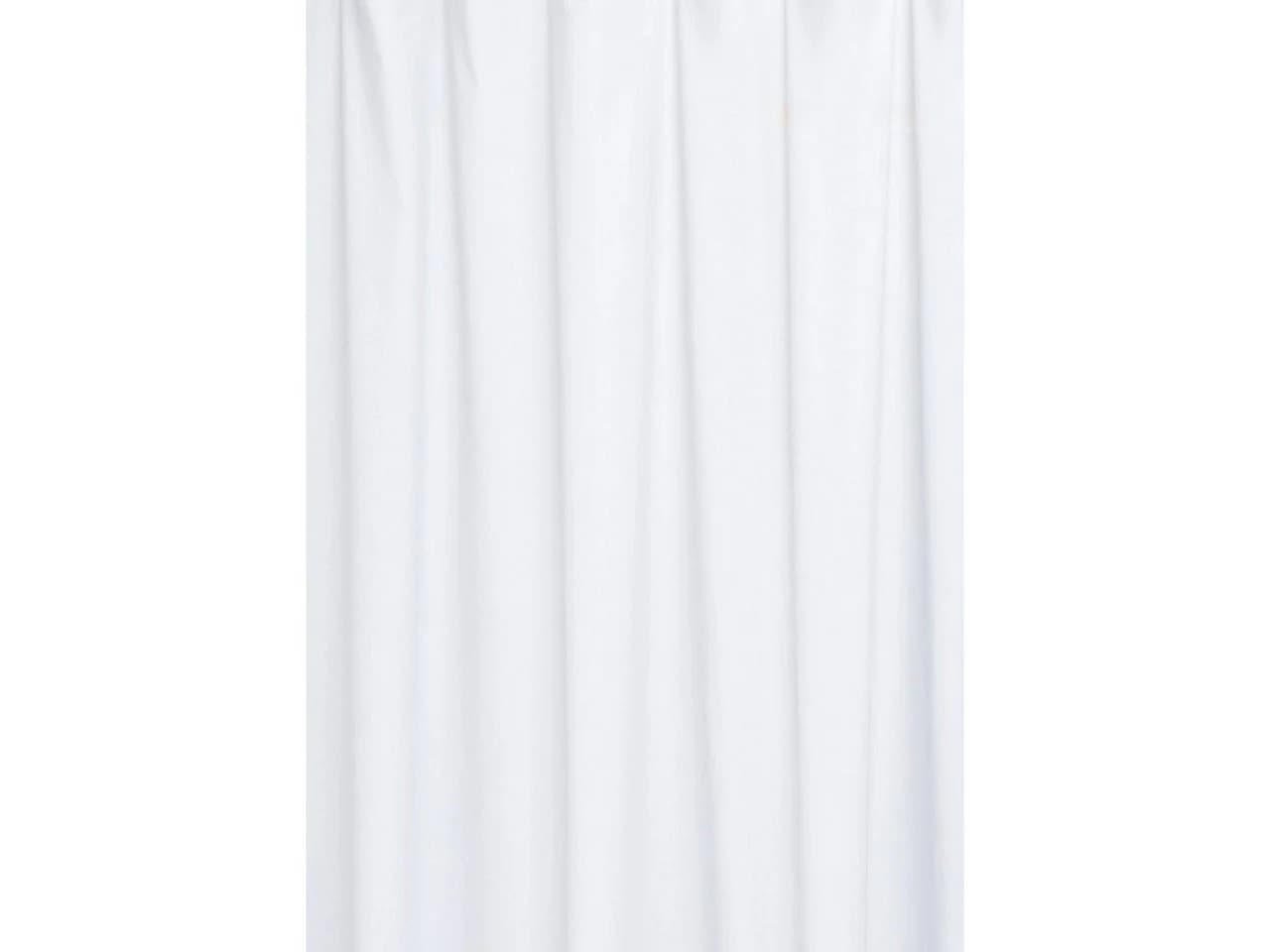 Euroshowers Duschvorhang Polyester wasserabweisend mit 12 Ringen