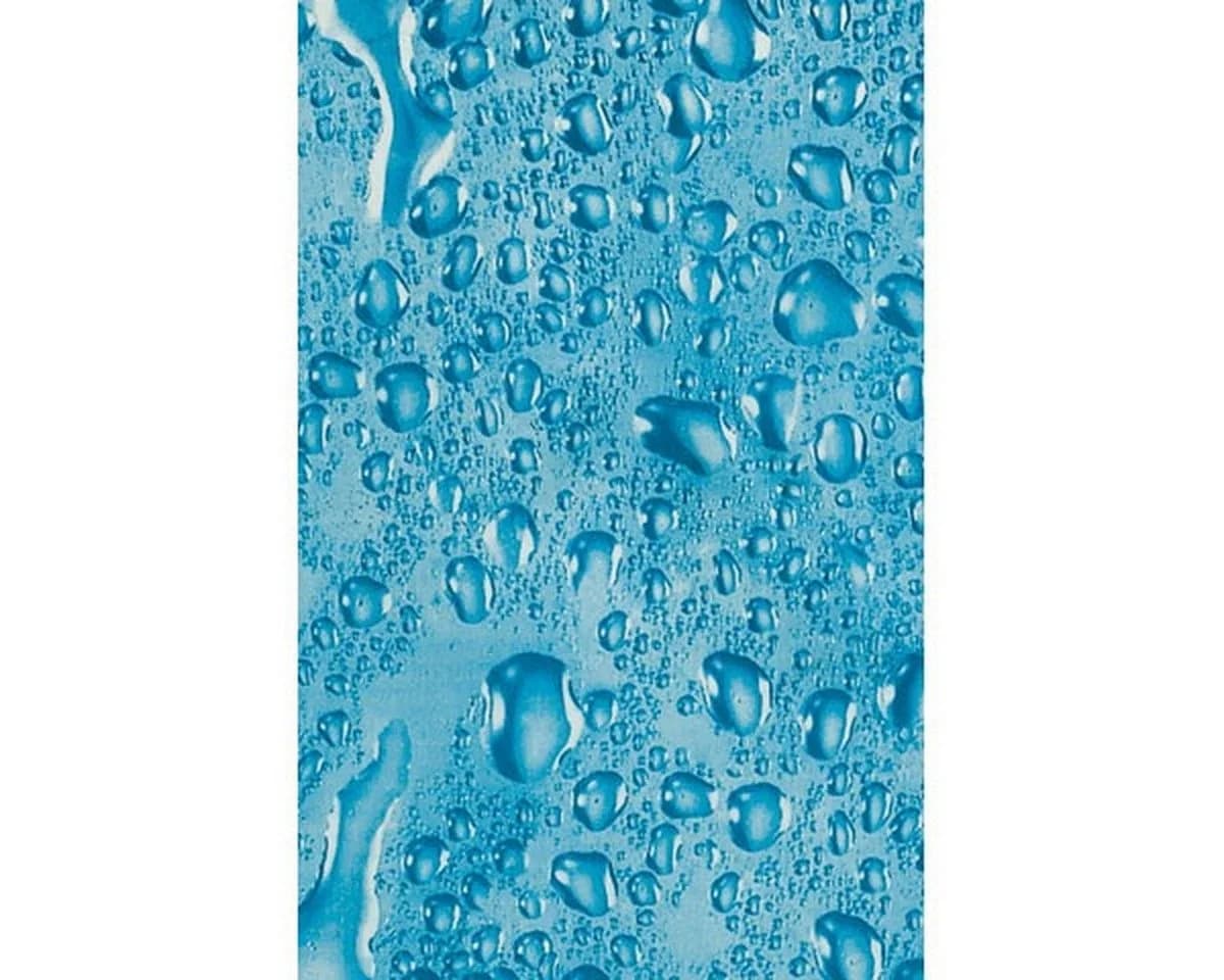 Euroshowers Duschvorhang Wasserstruktur Dunkeltürkis Polyester