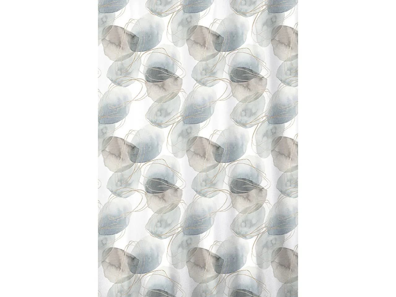 Euroshowers Duschvorhang 180x200 cm Polyester mit 12 Ringen