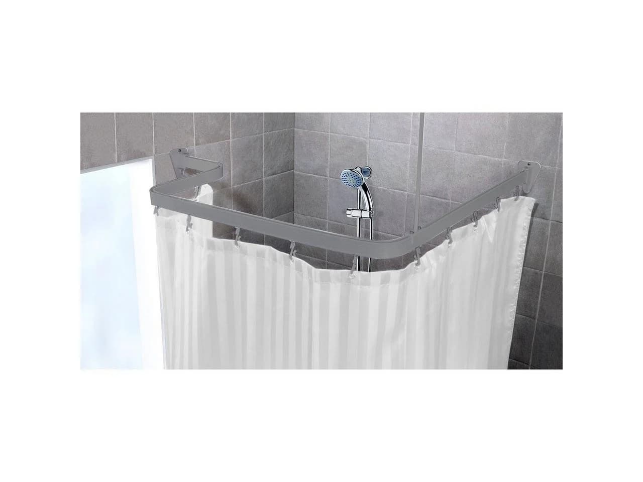 Euroshowers GmbH Duschvorhangstange Flexibel 3 x 1 Meter