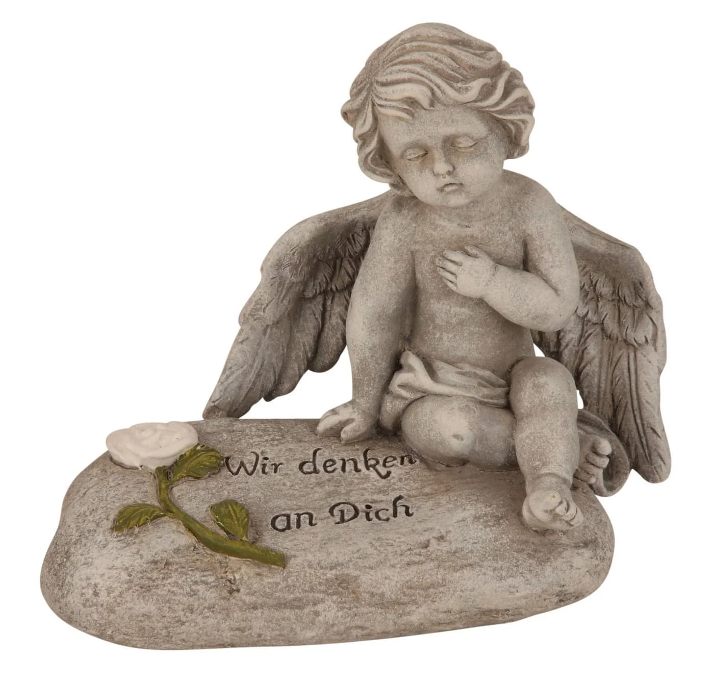 MF Gedenkengel auf Spruchstein Wir denken an Dich