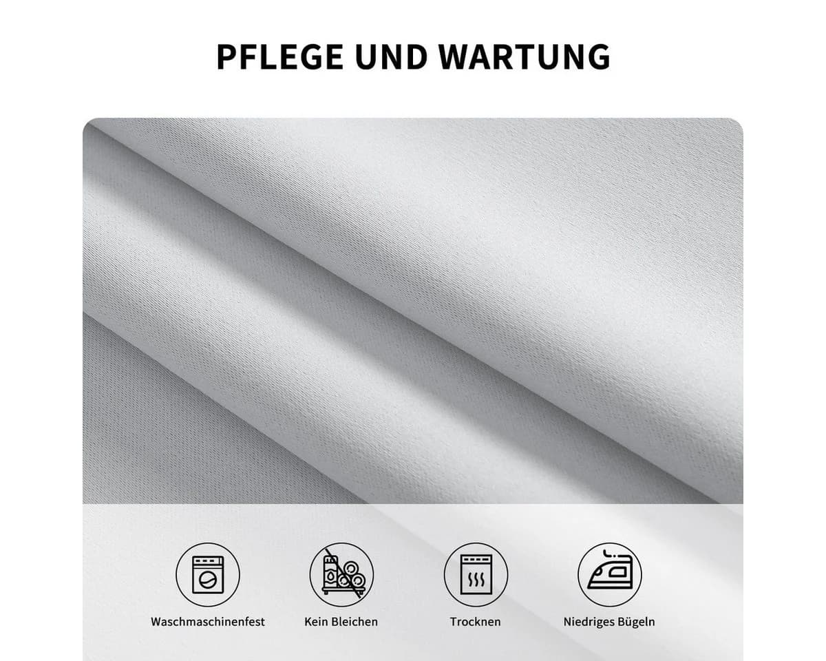 Simloveve Verdunkelungsvorhang 2er-Set Gardinen Blickdichte Thermo Vorhang 260g/m² Polyester