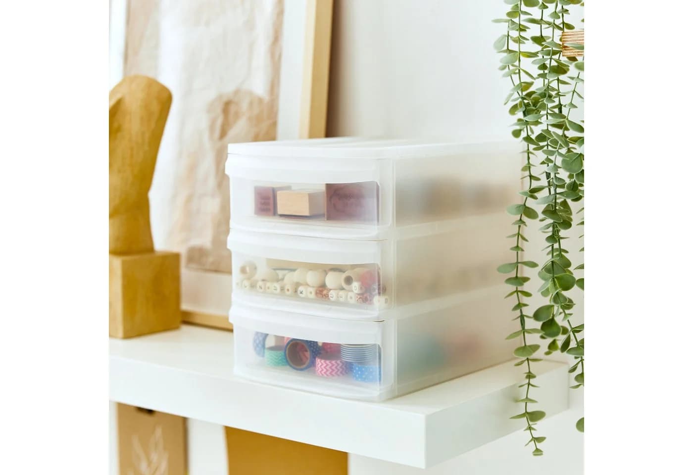 ROTHO Schubladenbox SYSTEMIX Mini Transparent/Schwarz