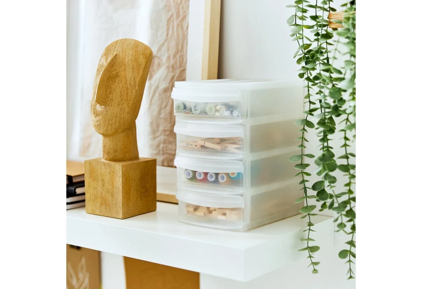 ROTHO Schubladenbox SYSTEMIX Mini Transparent/Schwarz