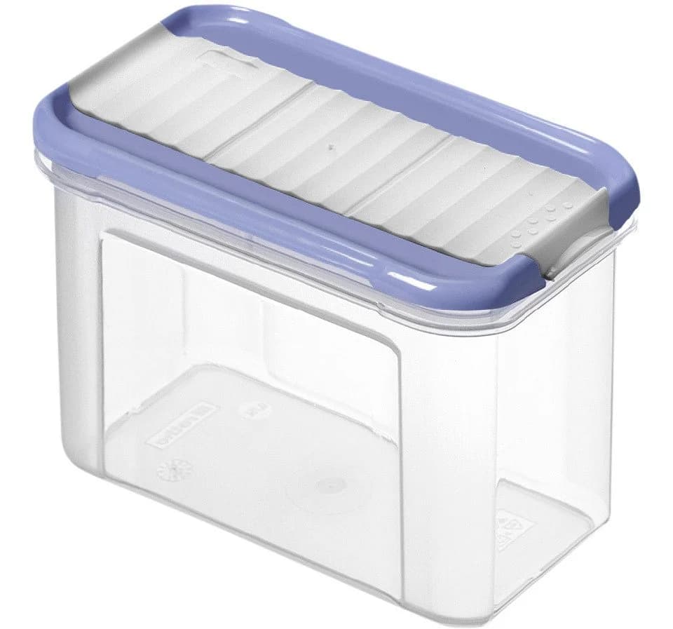 ROTHO Vorratsdose Domino 0,75 l blau transparent