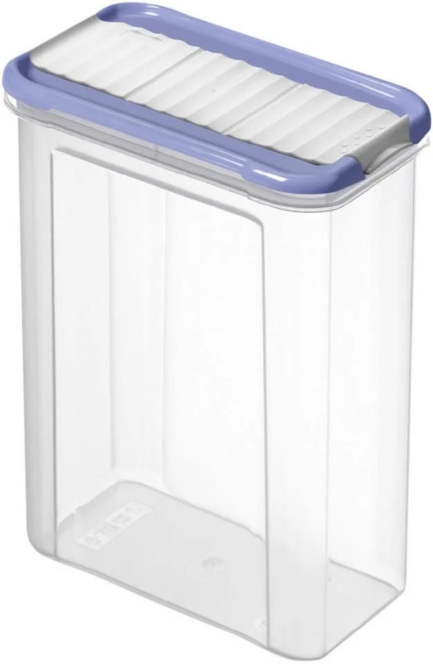 ROTHO Vorratsdose Domino 1,5 l blau transparent BPA-frei