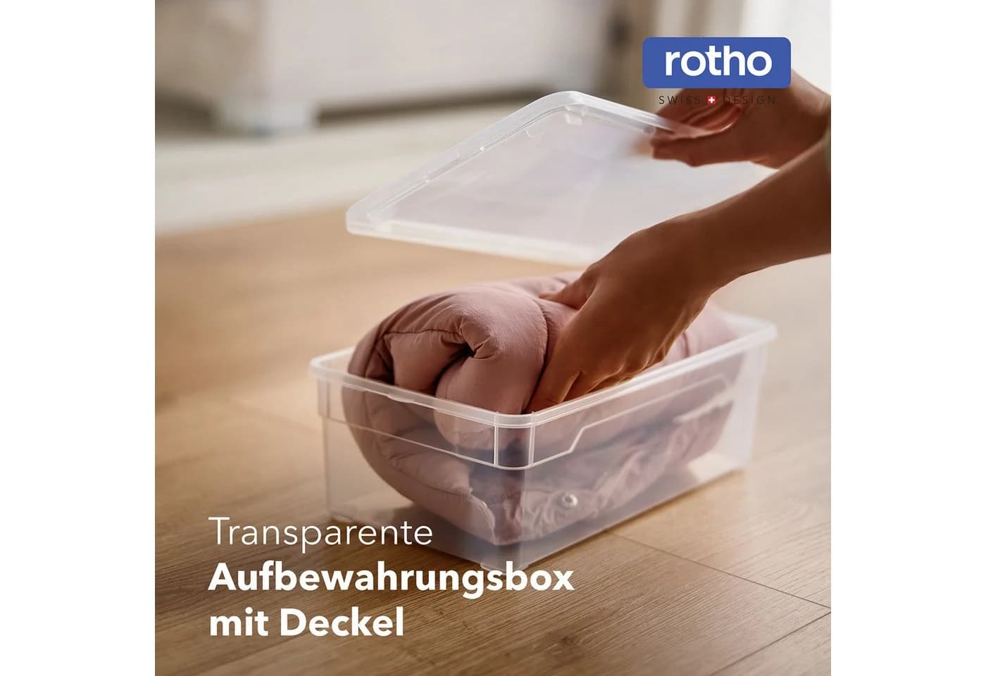 ROTHO Stapelbox 5L Set 6er transparent-blau