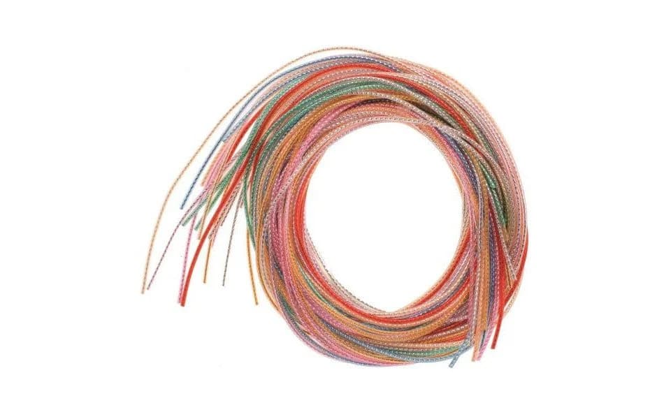 Glorex Colour Strips Metallic 100 cm 20 Stück Bunt