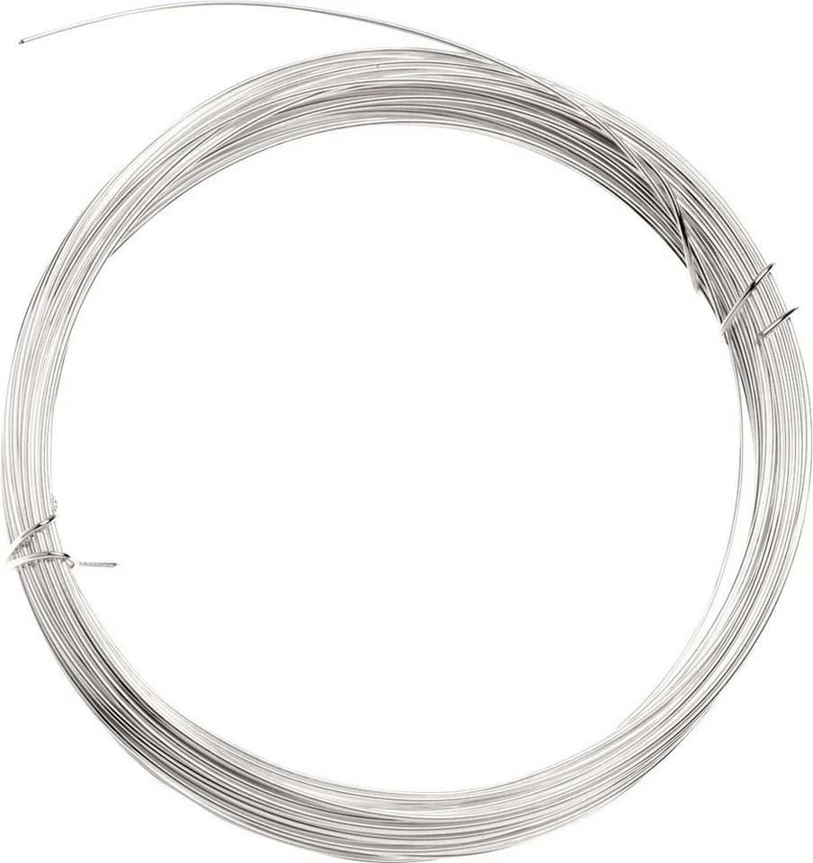 Glorex Silberdraht 0,8mm 6m Dekoband