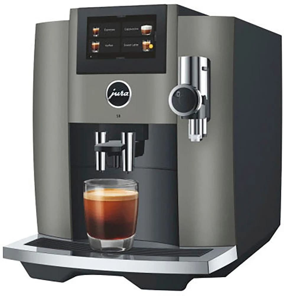 JURA Kaffeevollautomat S8 Schwarz mit Sweet-Foam-Funktion