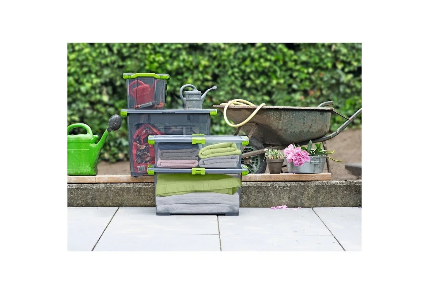 ROTHO Aufbewahrungsbox 3er Set 65l EVO Total