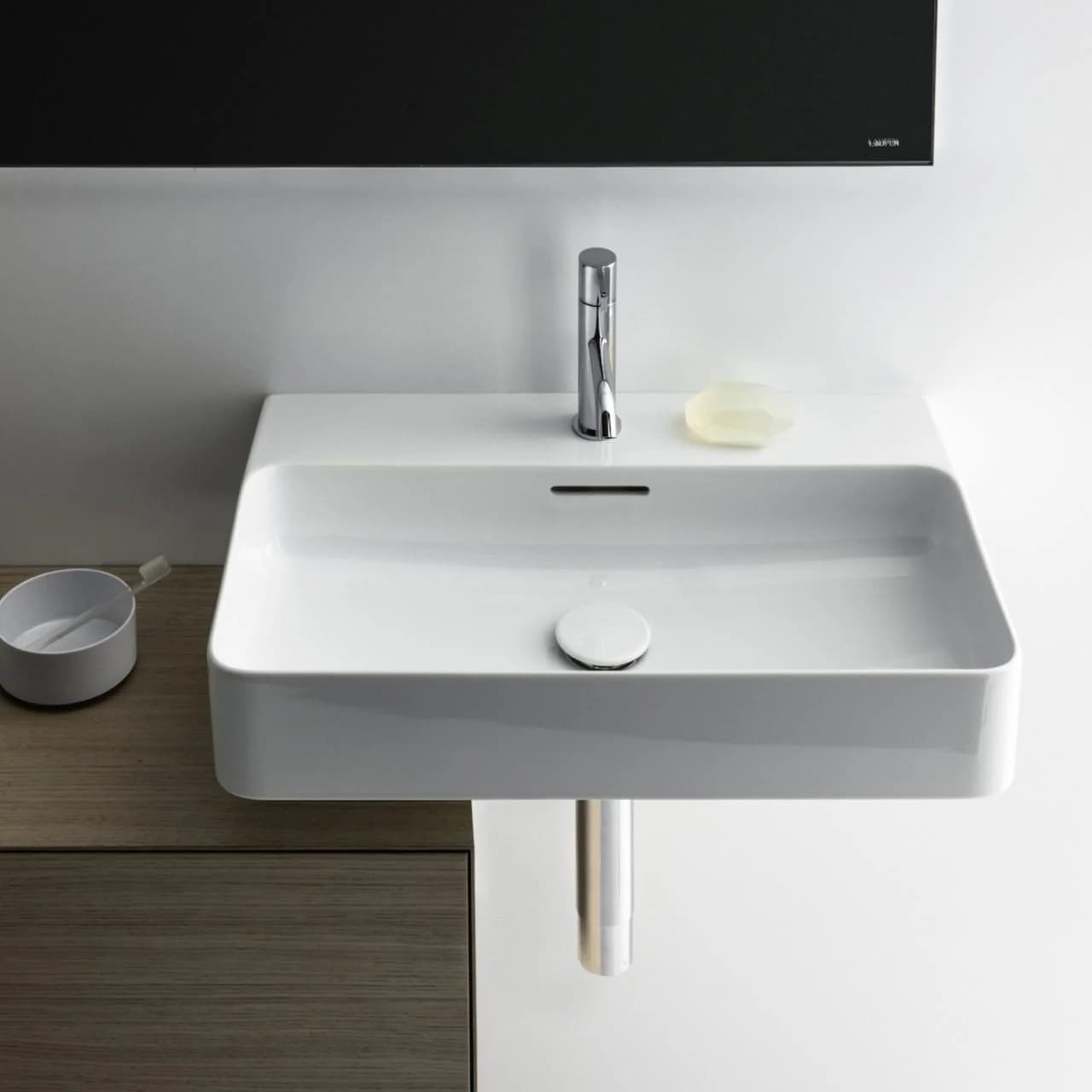 Laufen Val Waschtisch 55x42cm Weiß Saphirkeramik