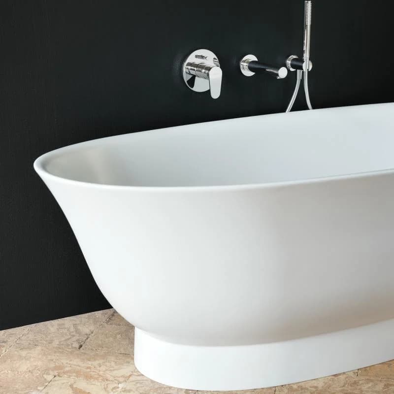 LAUFEN The new classic Oval-Freistehwanne 190 x 90 cm, Sentec, Weiß