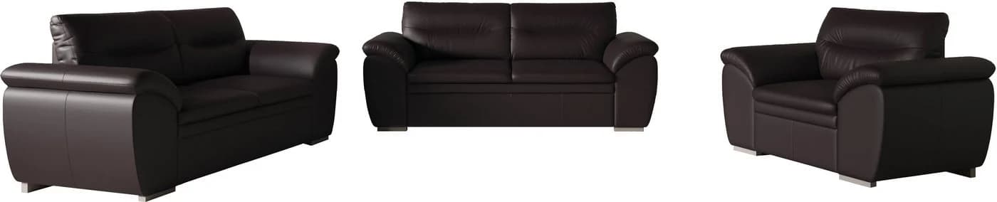 Polstergarnitur COTTA Leandra Braun Leder PAMPAS 2-Sitzer 2,5-Sitzer