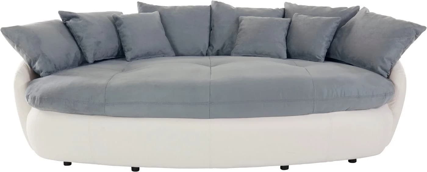 Big-Sofa COTTA Aruba smoke/weiß Luxus-Microfaser XXL