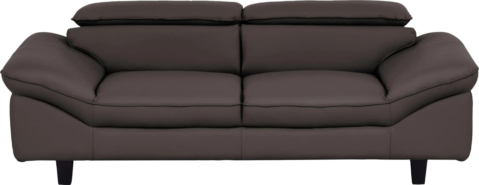 HOME AFFAIRE Pilot 2-Sitzer Sofa Cacao Leder mit Kopfteilverstellung
