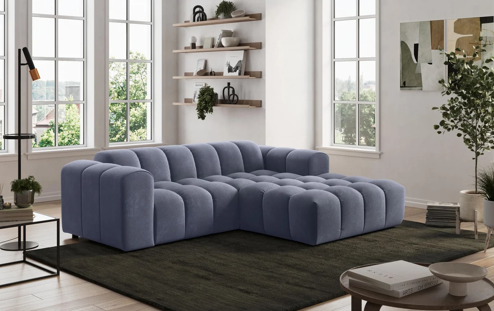Ecksofa OTTO HOME Rocco L-Form light coal modern