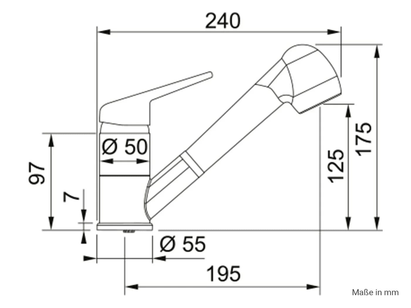 FRANKE Küchenarmatur 115.0470.669 mit Auszugsbrause