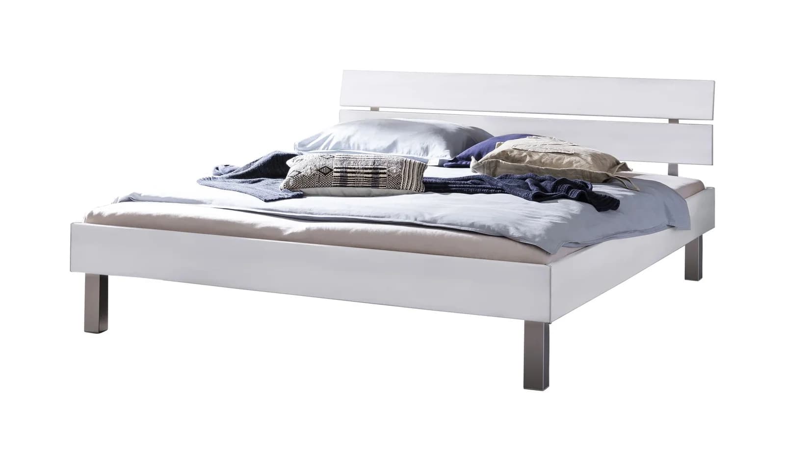 Holzbett HASENA ROCCO Weiß MDF-Rahmen