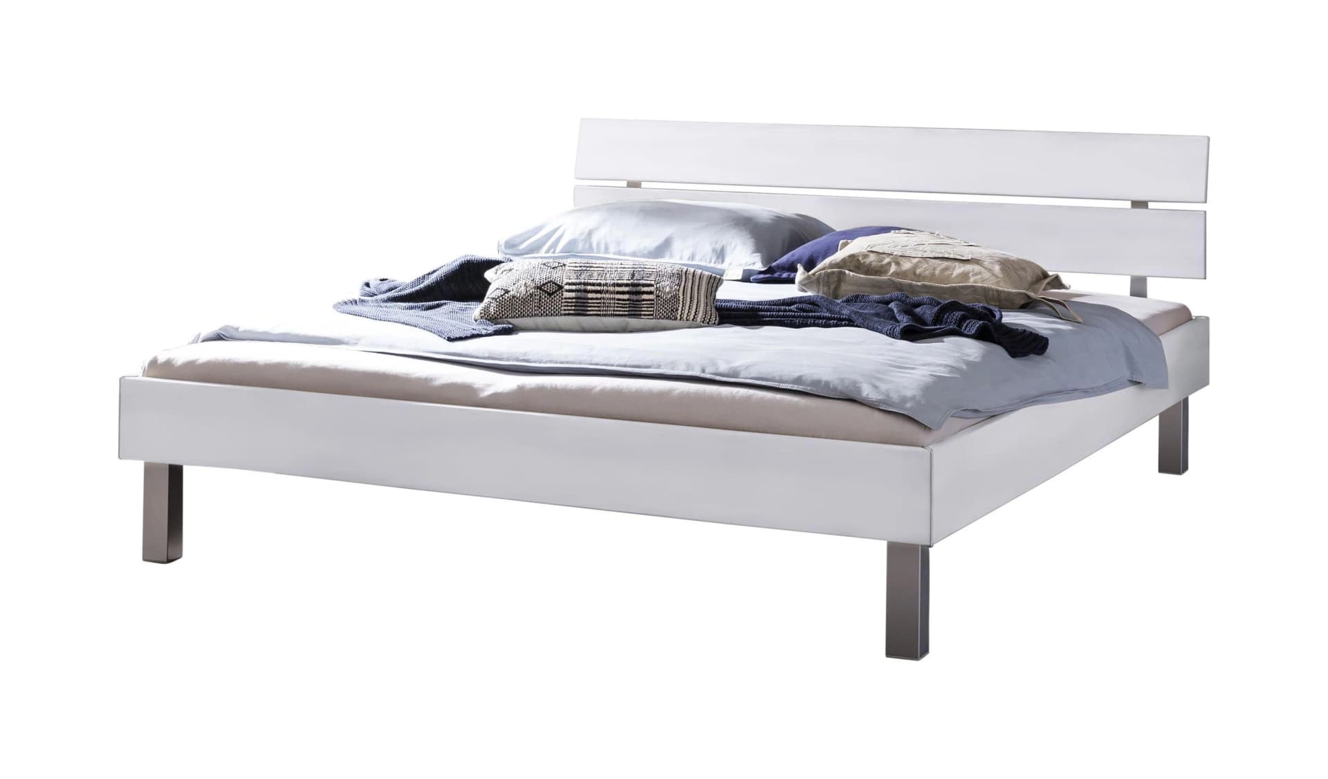 Holzbett HASENA ROCCO Weiß MDF