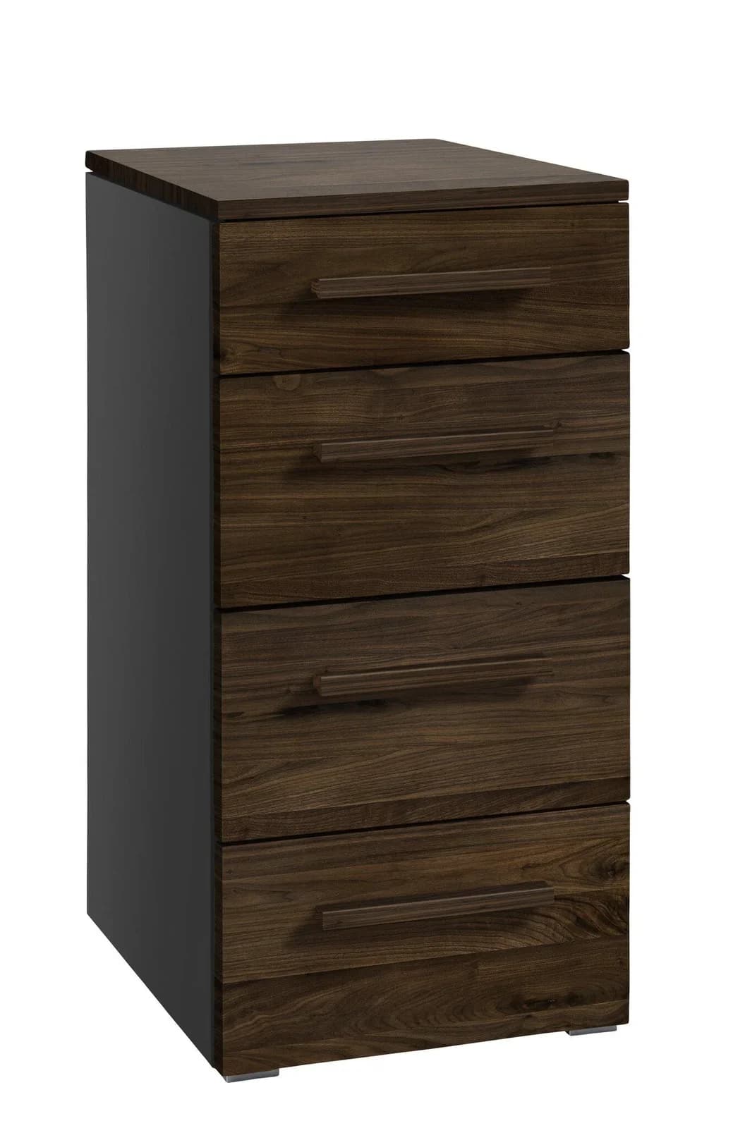 Kommode HASENA QUATRO Anthrazit Nussbaum