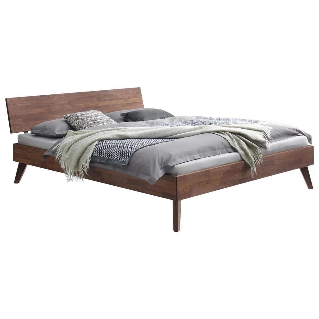 Hasena Bett Ancona Nussbaum Massivholz Modern