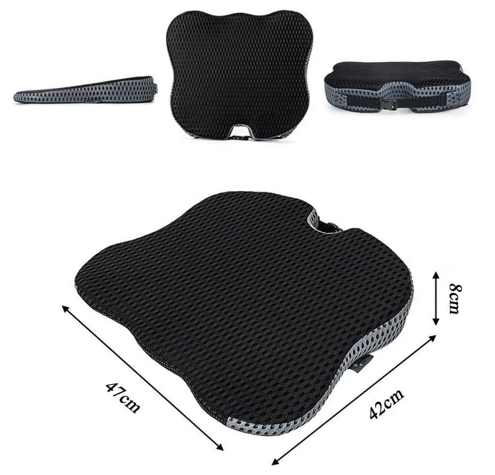 TUWENA Autositzkissen Memory Foam Keilkissen Schwarz