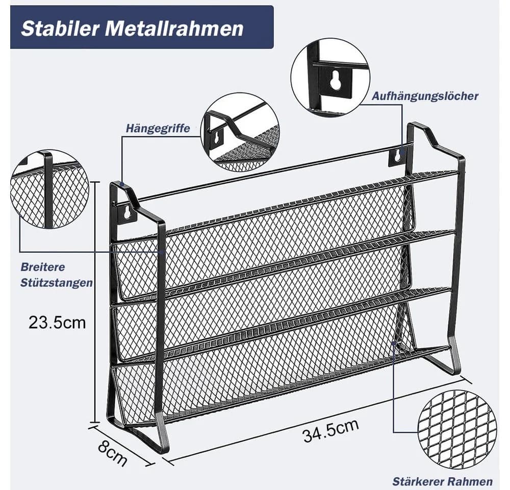 TUWENA Gewürzregal Stehend & Wand Gewürz Organizer