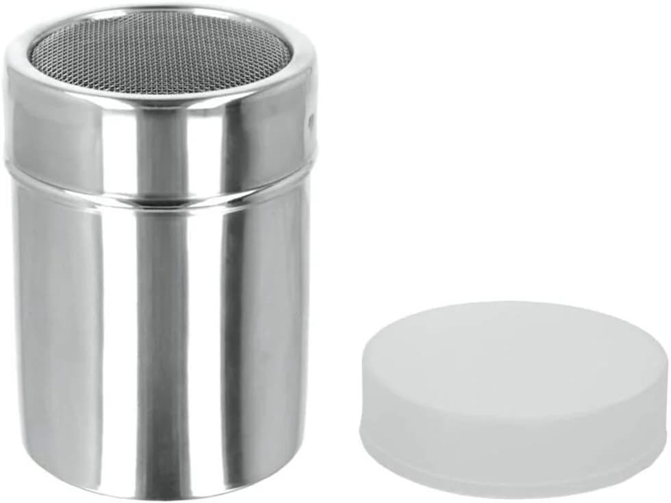 Metaltex Puderzuckerstreuer Edelstahl Silber Satiniert