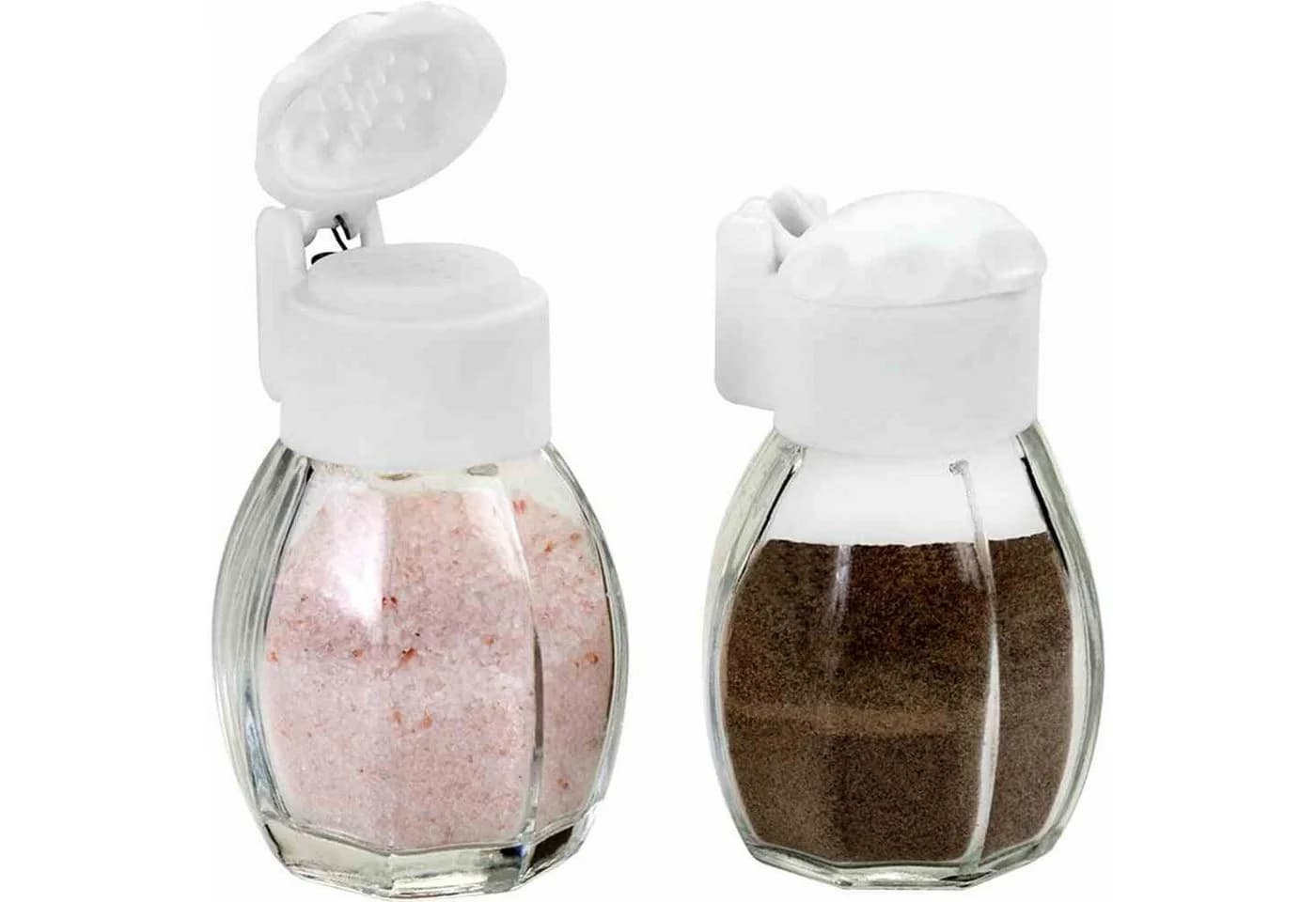 Metaltex Salz- / Pfefferstreuer Set 7 cm Glas/Kunststoff