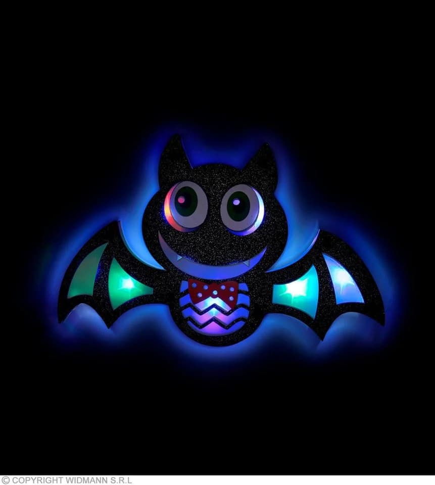 Widmann S.r.l. Dekoobjekt Fledermaus 'LED Bat' Schwarz mit LED-Beleuchtung