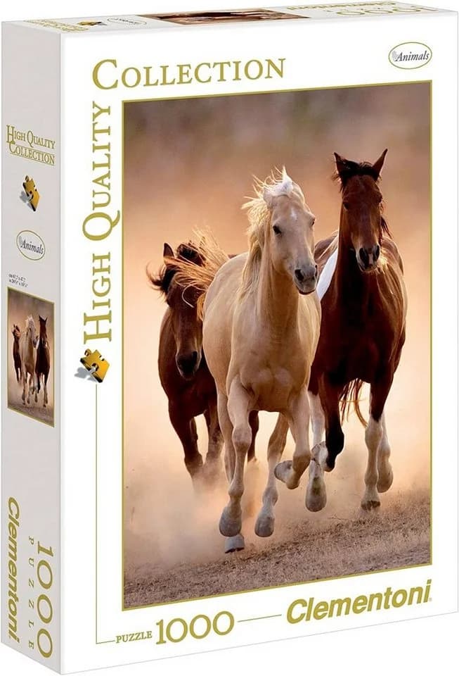 Clementoni Puzzle Running Horses 1000 Teile High Quality Collection