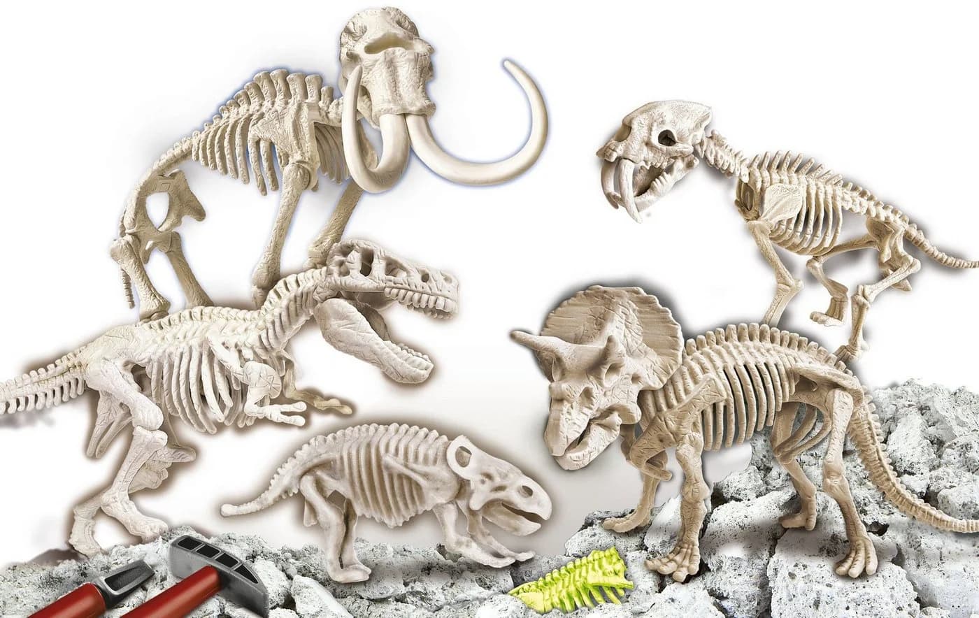 Clementoni® Experimentierkasten Dino Mega-Collection Ausgrabungs-Set