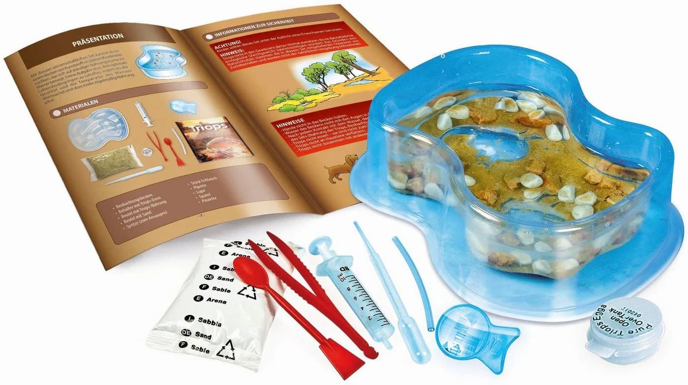 Clementoni Experimentierkasten Galileo Triops Starter-Set Made in Europe