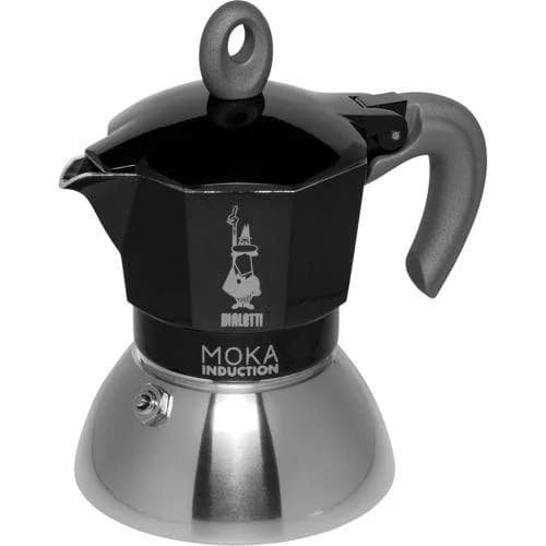 Bialetti Moka Induktion Espressokocher 2 Tassen Schwarz