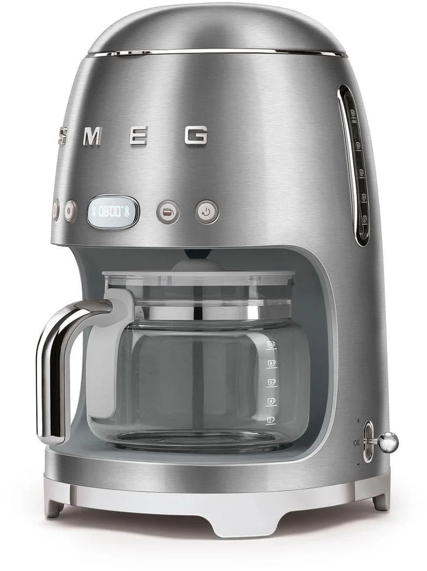 Smeg Filterkaffeemaschine Silber 10 Tassen